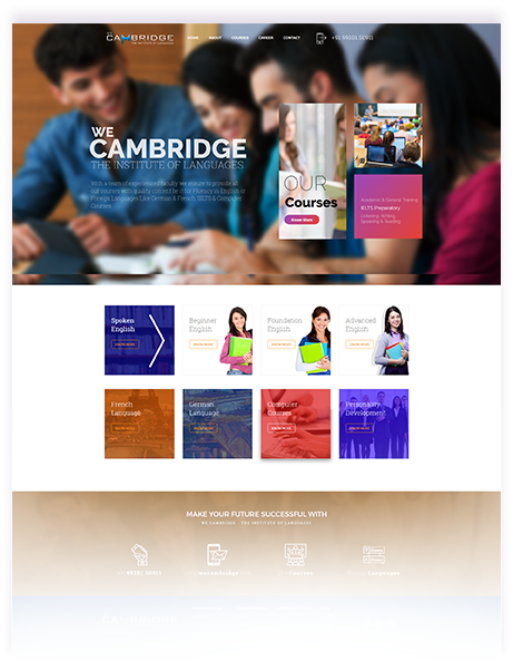 Institute Website Design